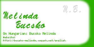 melinda bucsko business card